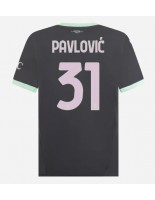 AC Milan Strahinja Pavlovic #31 Kolmaspaita 2024-25 Lyhythihainen